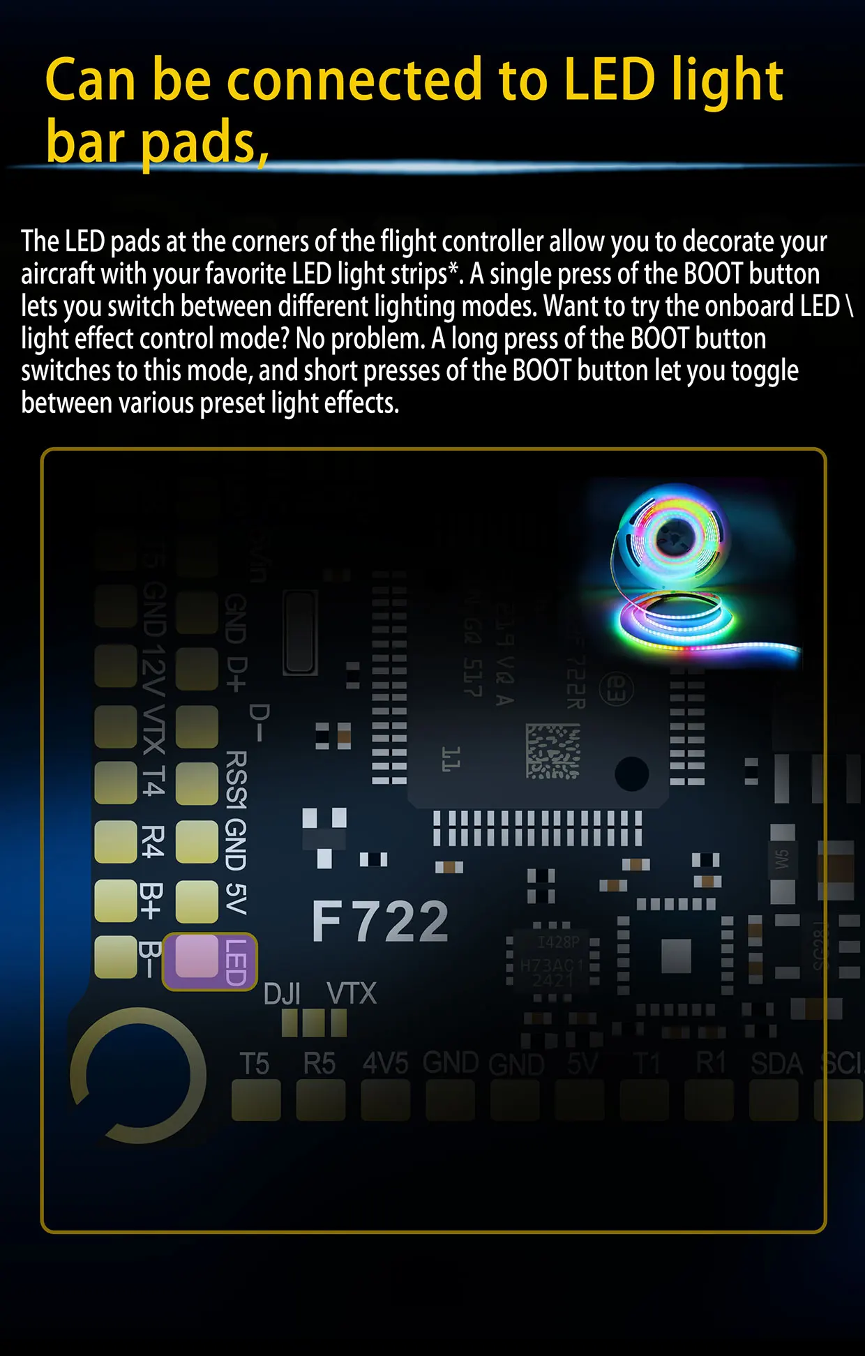 F405 F405HD / F7 F722 Flight Controller / F4 V3S Plus FC + 60A 4in1 BLheli_S ESC Stacks 30.5*30.5mm For RC FPV Racer Drone