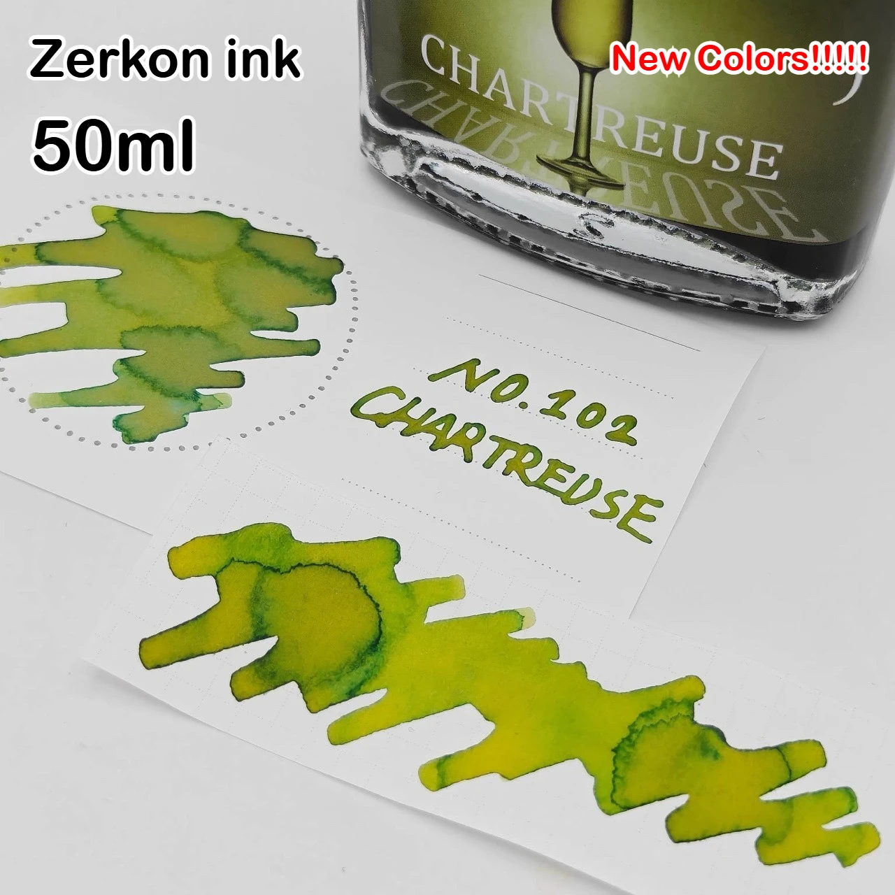Zerkon ink 50ml 59 Colors Sheen Fountain Pen Ink New Colors Ink for JINHAO Hongdian Majohn School Supplies Stationery