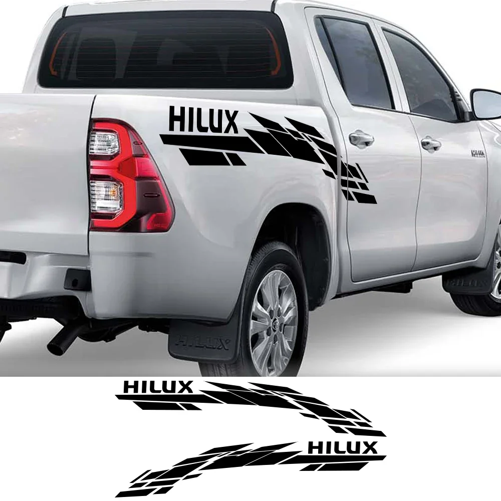 Car Stickers For Toyota Hilux Vigo Revo Rocco Truck Trunk Side Graphics Splash Pickup Sticker Vinyl Decor Cover Auto Accessories