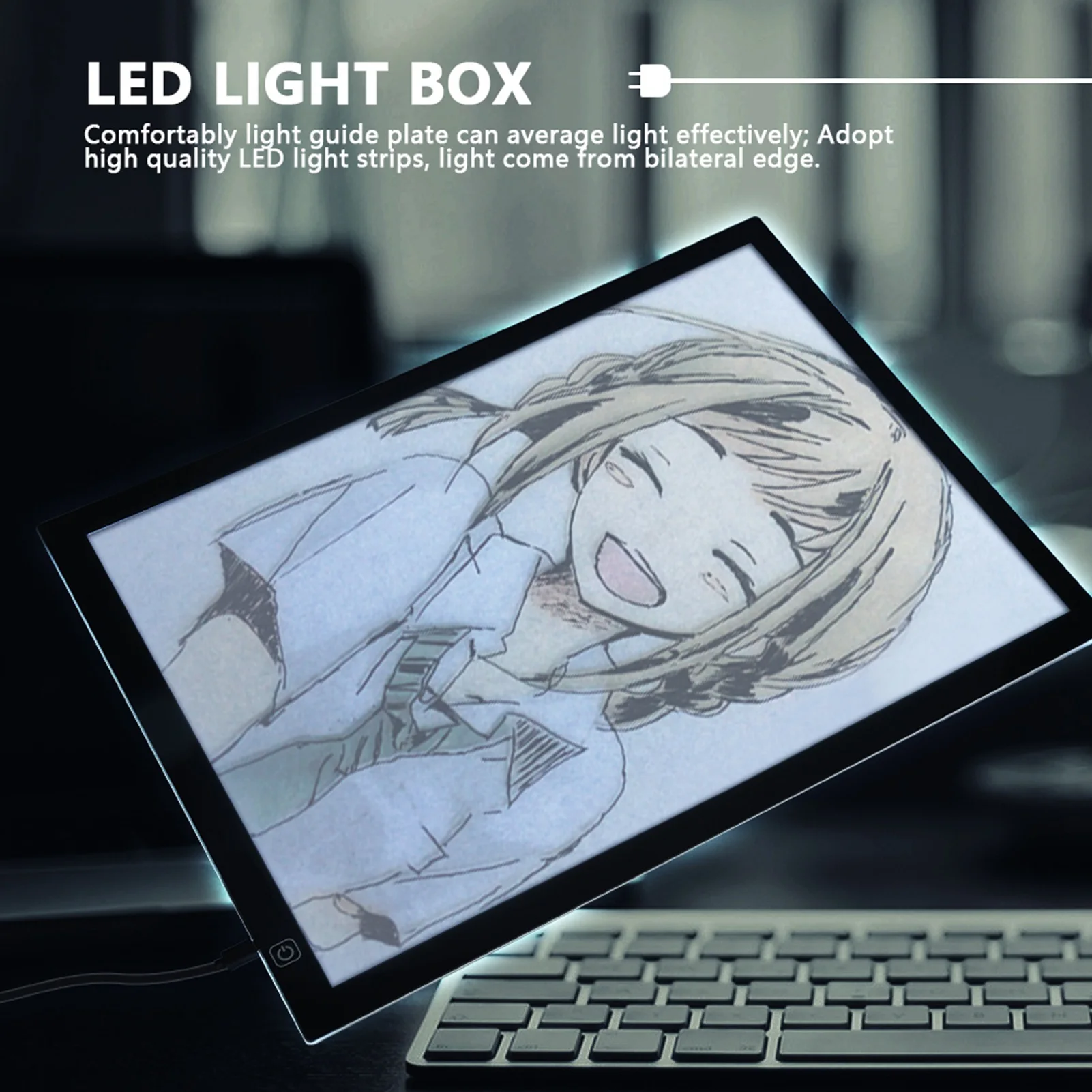 USB A3 LED Light Box Graphics Tablet Touchpad Animation Pencil Sketch A3,LED,Light,Pad§Animation,Tablet§Graphics,Tablet,Touchpad