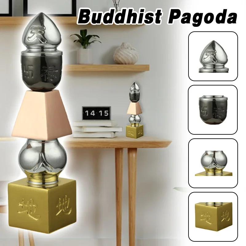 Nouveau bouddhiste Feng Shui cinq éléments pagode-amulette pagode ciel et terre tour trésors tibétains pagode décoration de la maison