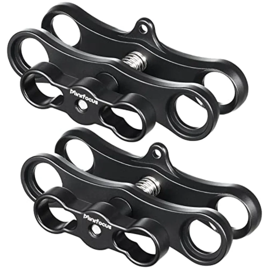 

Крепление MINIFOCUS Long Ball Clamp с двойным держателем для подводной съемки, совместимое с системой подводного освещения и экшн-камерами GoPro