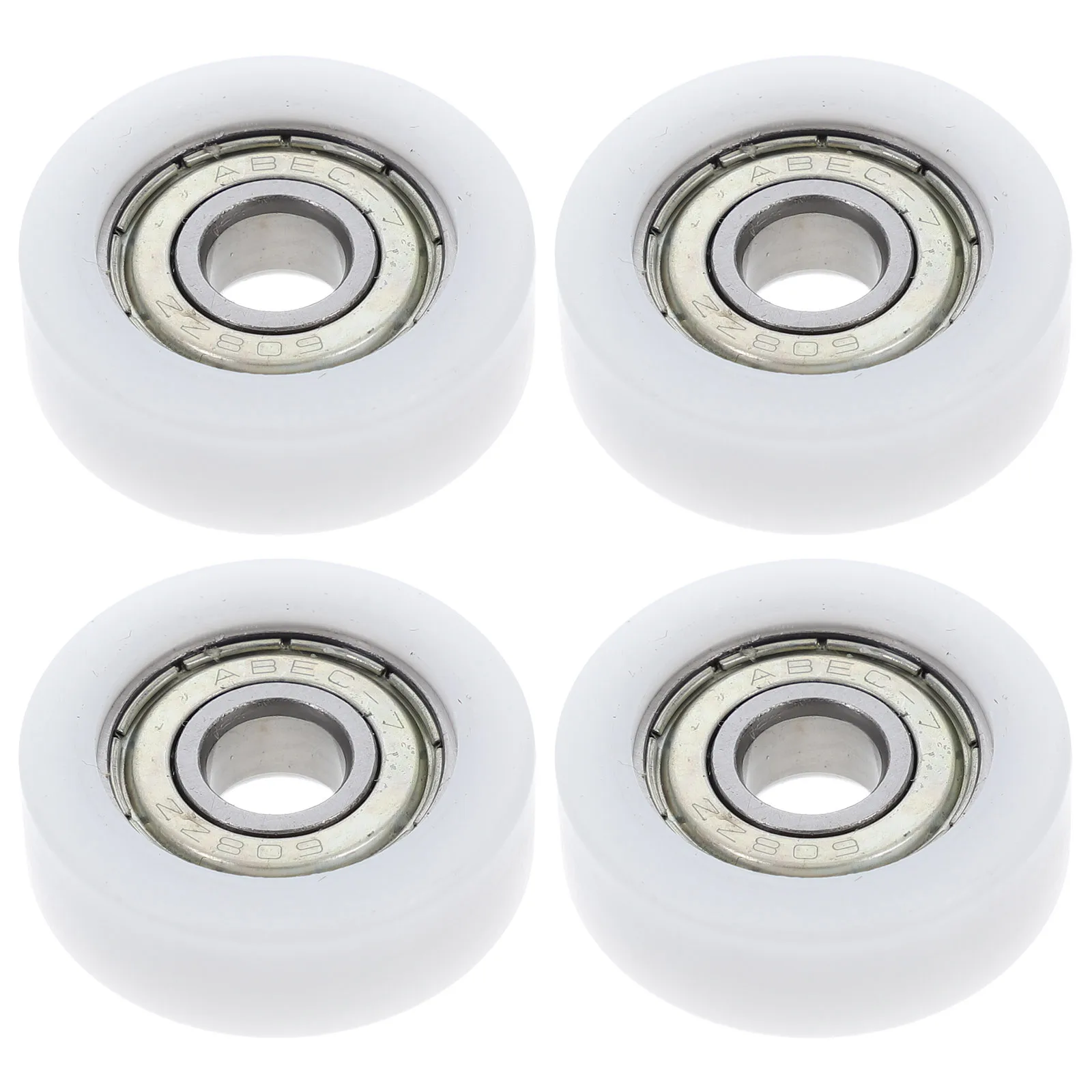 

4Pcs Sliding Door Track Pulley Nylon Coated Bearing Wheel for Smooth Quiet Operation Window Roller Guide Door and Cabinet