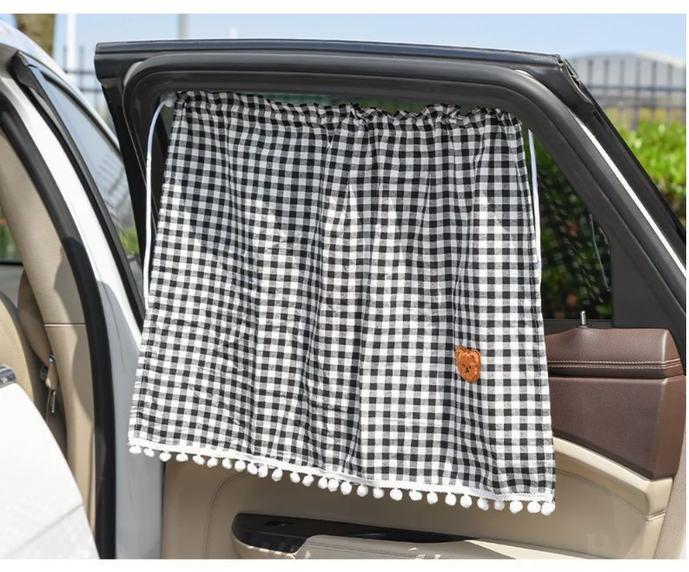 Universeller Saugnapf-Sonnenschutz für die Heckscheibe von Autos, geeignet für Kinderfenster, Baby-Auto-Sonnenschutzvorhang – Detail 1