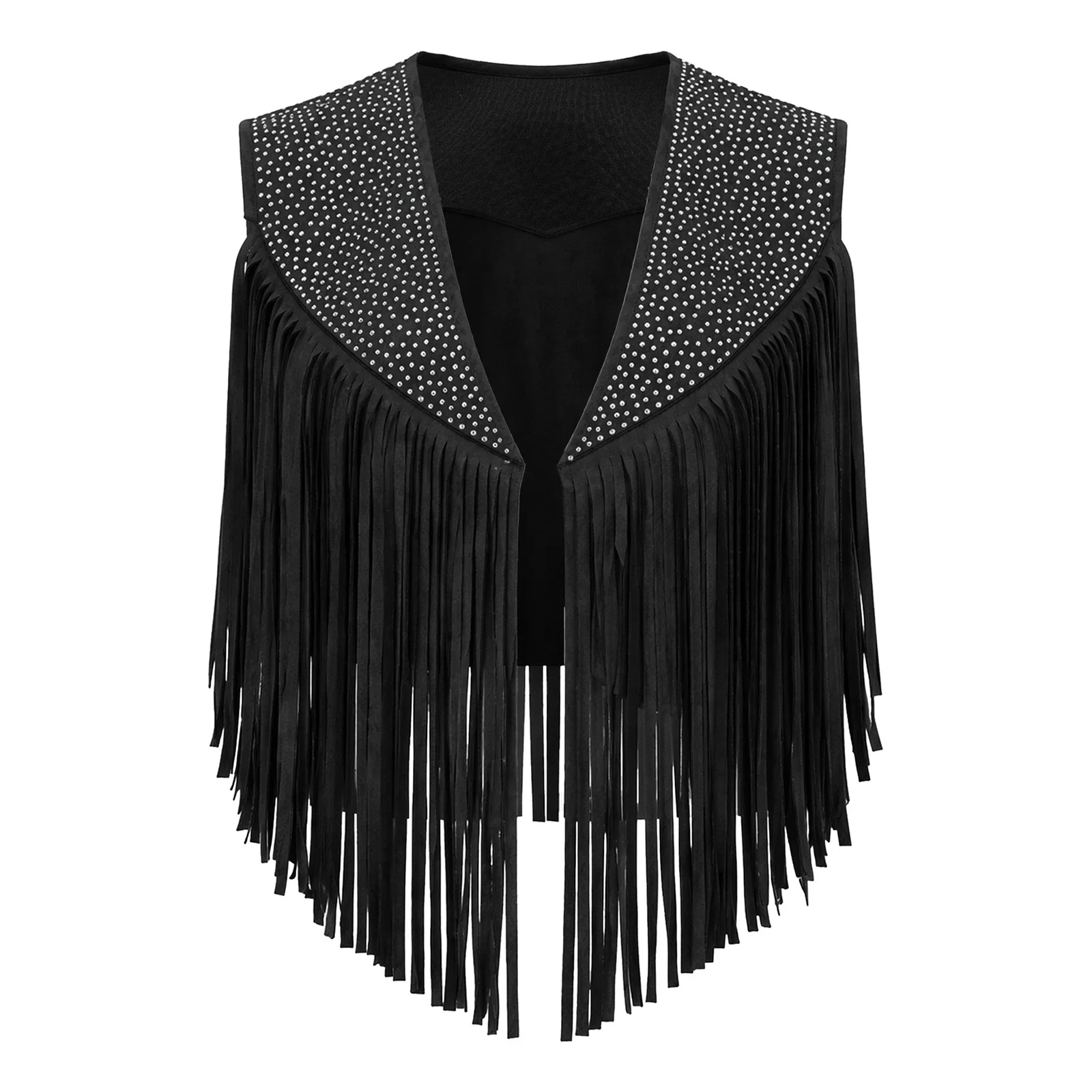 Gilet Cowgirl à Franges et Strass Femme – photo 10