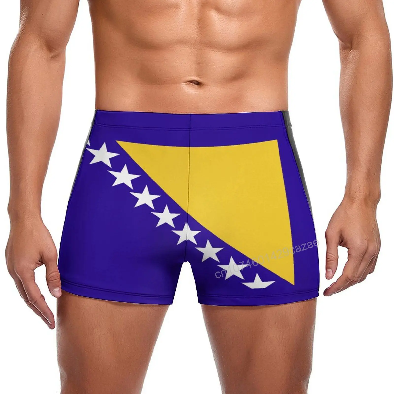 Swimming Trunks Bosnia And Herzegovina Flag Quick Dry Shorts For Men Swim Beach Short Summer Gift