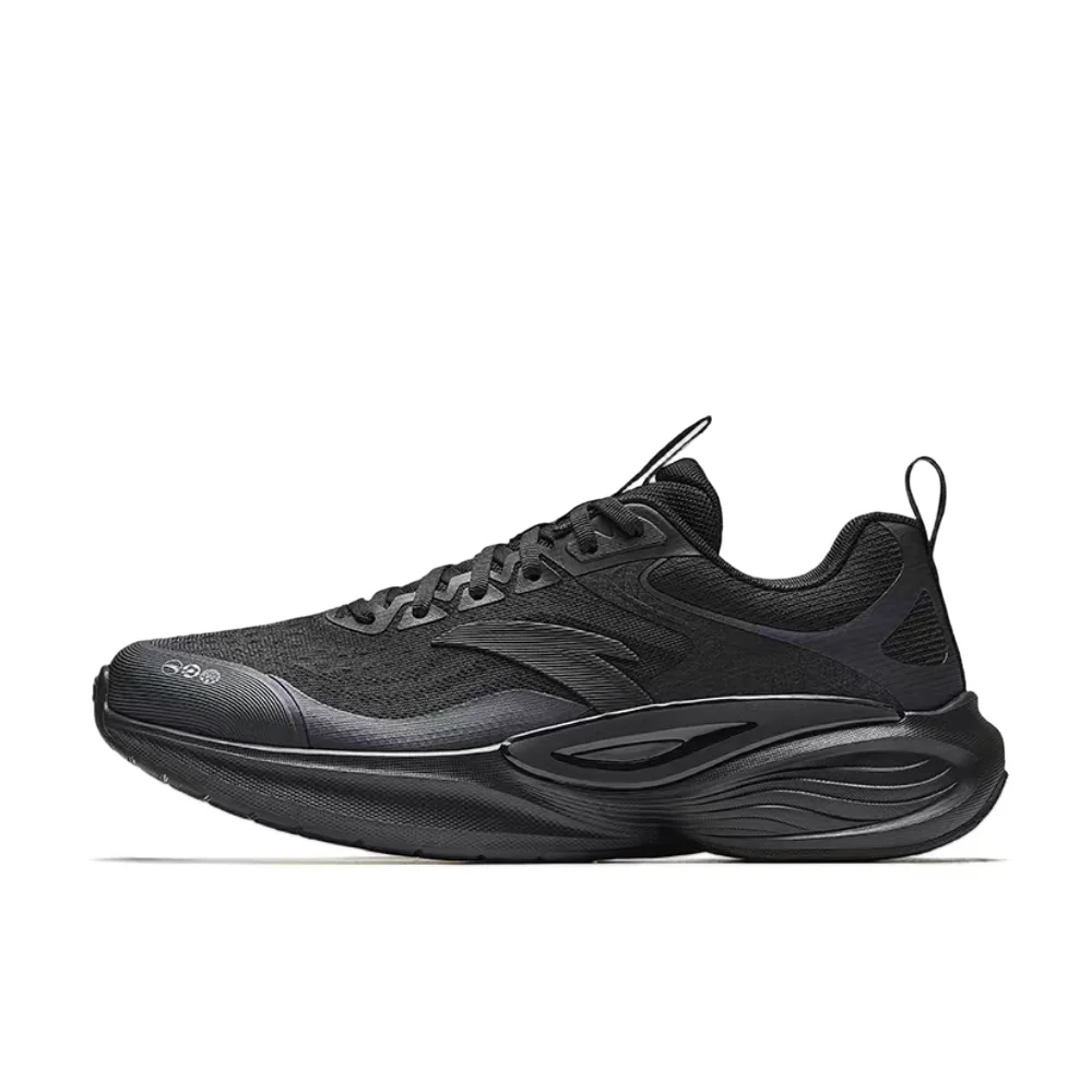 

Anta Lingyun: Versatile, Comfortable, Non-Slip, Durable, Low-Top Casual Running Shoes for Men, Classic Black, 912525502-5
