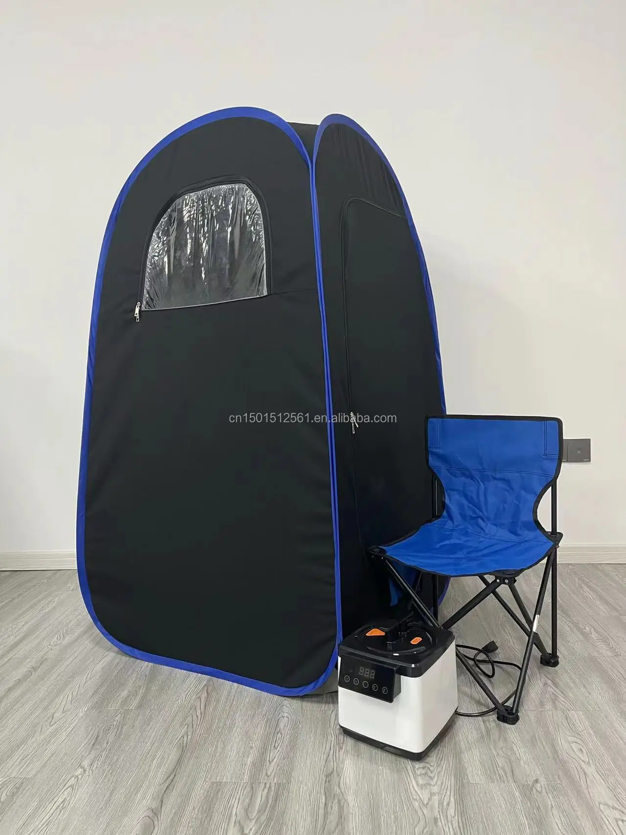 No-Assembly Steel Frame Sauna Tent - 1-Min Setup & Instant Foldaway