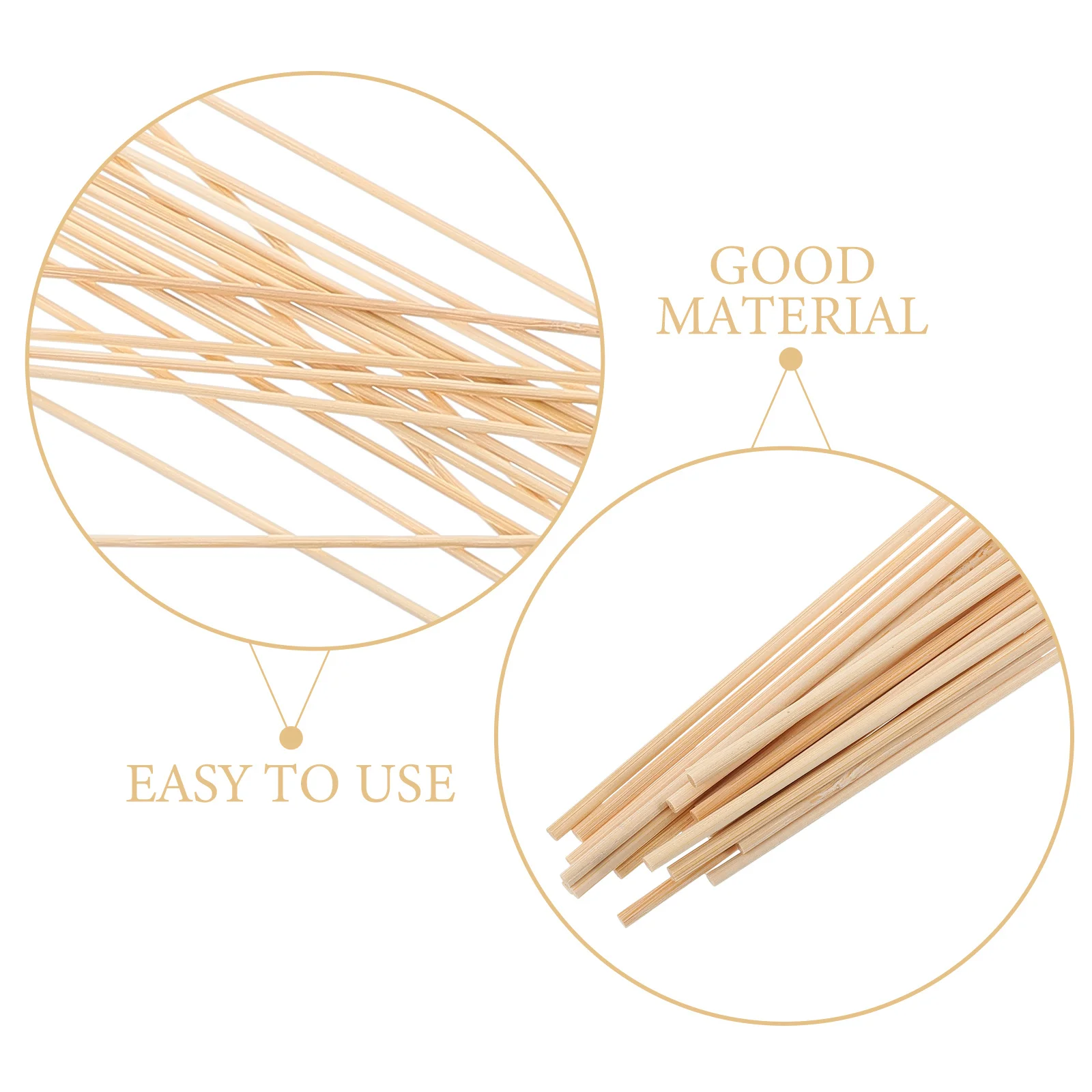 20 قطعة من أقطاب الخيزران الرقيقة للأطفال، تصميم آمن من Splinterfree، مثالي للمبتدئين والمناجمين في الهواء الطلق