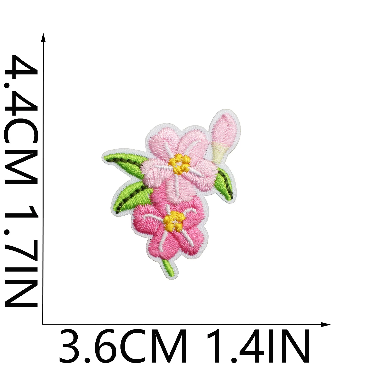 

Hot Selling Small Flower Embroidery New Decorative Patches Peonies Computer-embroidered Stamps Ironed Embroidered Labels
