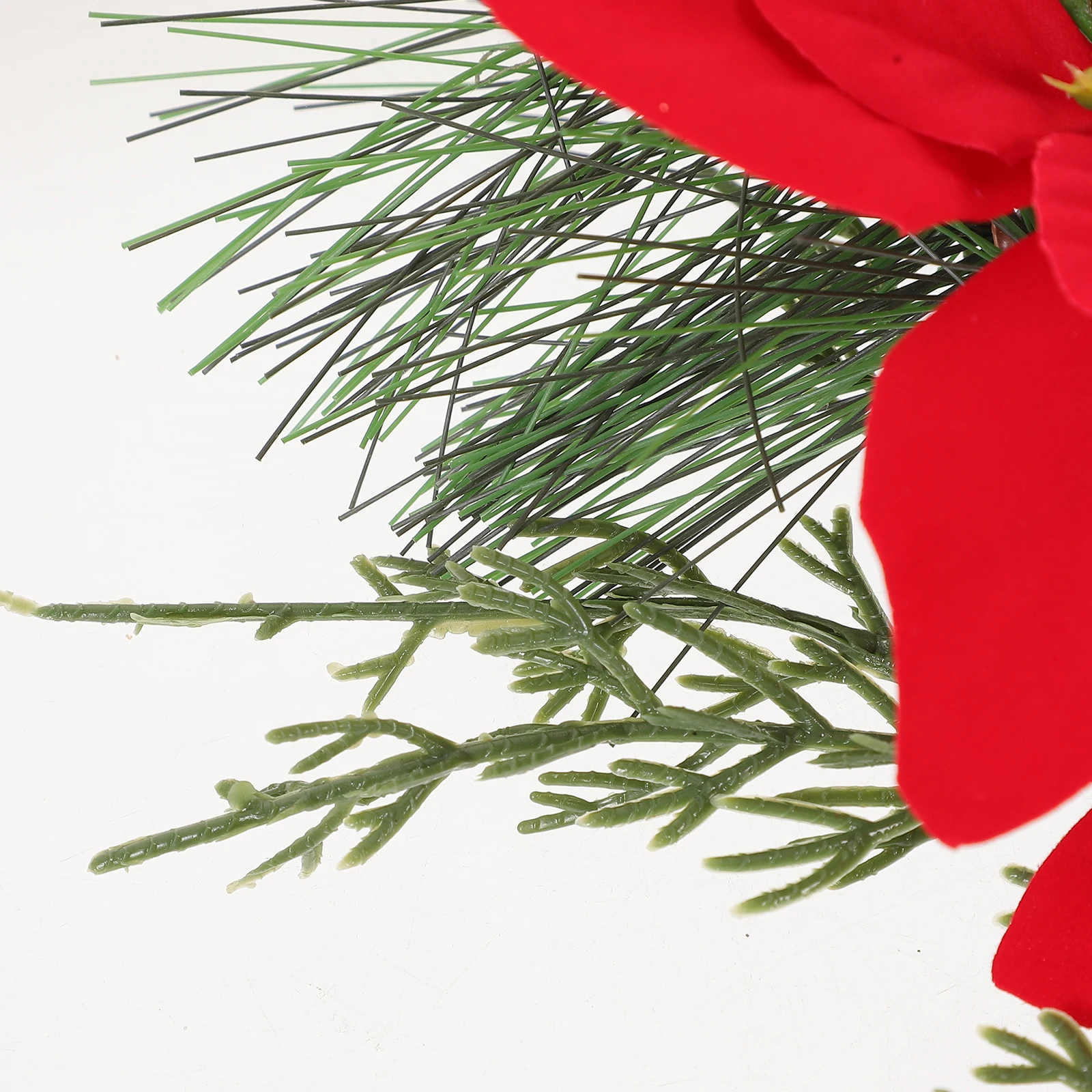 

2 Pcs Christmas Flower Decoration Ornaments Decorate Holiday Stems Tree Branches for
