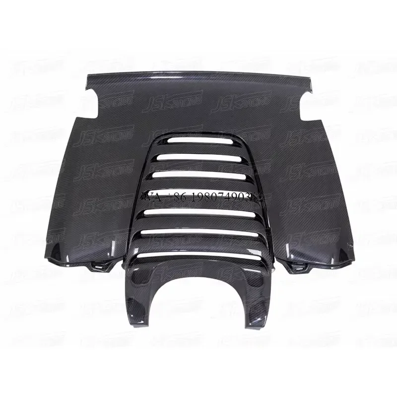Wmwmnu Carbon Fiber Engine Cover Rear Exhaust Panel Vent for 2014-2017 650S 2pcs Auto Accessories Styling Parts