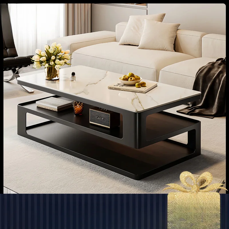 Rock slab coffee table living room coffee table rectangular rock slab tea table