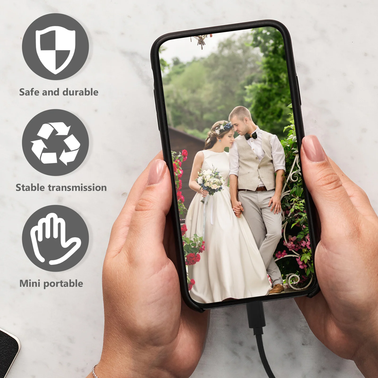 

Audio Earphone Adapter Type-C To 3.5Mm Nylon Braided Cable Aluminum Shell Tangle-Resistant For Tool Kit Mobile