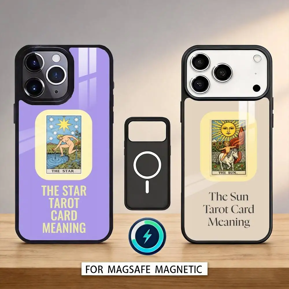 

Egyptian-T-Themed Tarot Phone Case Magnetic For iPhone17 16 15 14 13 12 Pro Max For Magsafe Wireless Charging Cover