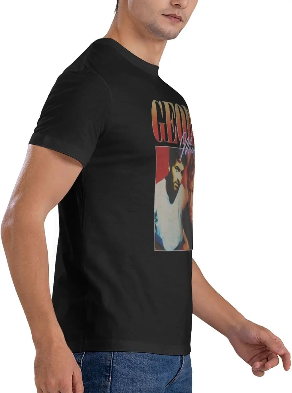 Camiseta masculina verão casual camiseta algodão gola redonda camisas de manga curta