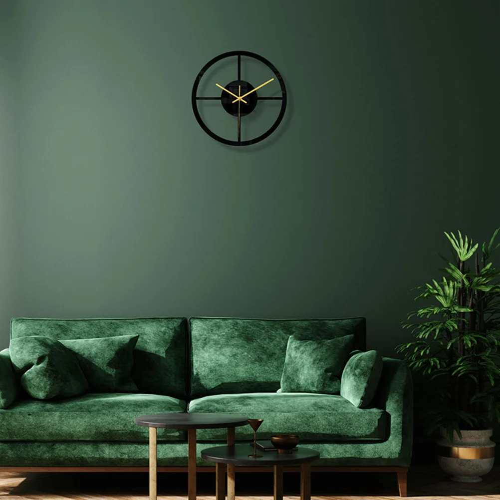 

Silent Acrylic Wall Clock Black Mute 3D Decorative Lightweight Compact Easy Install Home Club Bar Hotel Bedroom Living Room Gift
