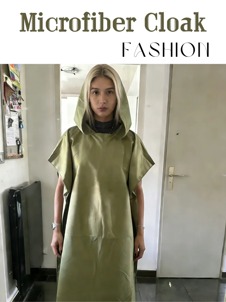 

Пончо для серфинга с капюшоном, полотенце, быстросохнущая махровая ткань, накидка для пеленания, для взрослых, серфинг, плавание, пляж, водные виды спорта, океан, незаменимый акк