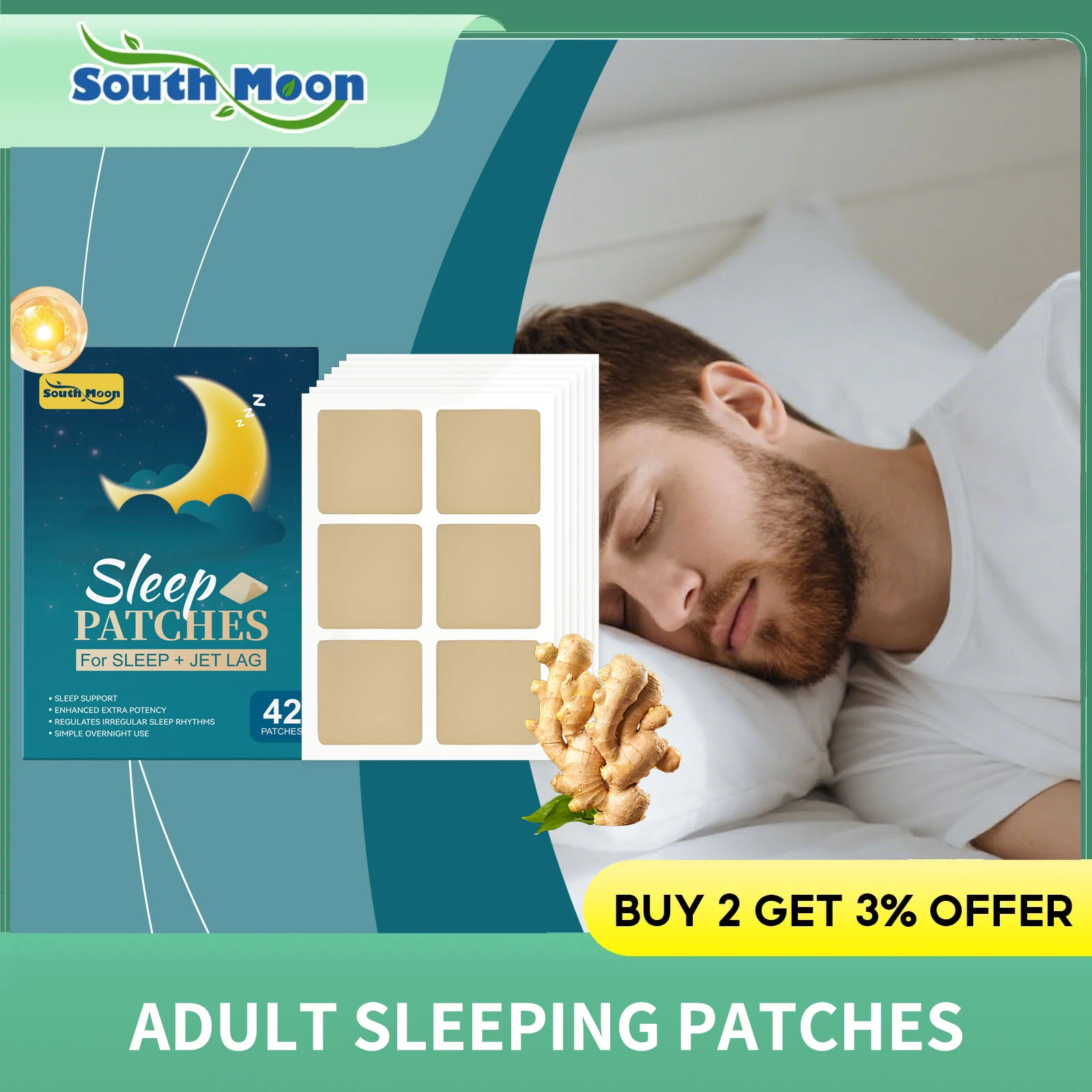 

Sleep Patches for Adults Extra Strength Insomnia Relieve Stress Promote Sleep Hypnotic Eliminate Groggy Sleeping Aids Sticker