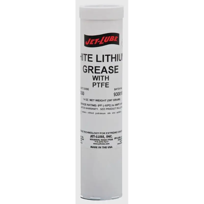 JET-LUBE White Lithium Grease General Purpose White Lithium Grease PTFE 50350 14 ounces