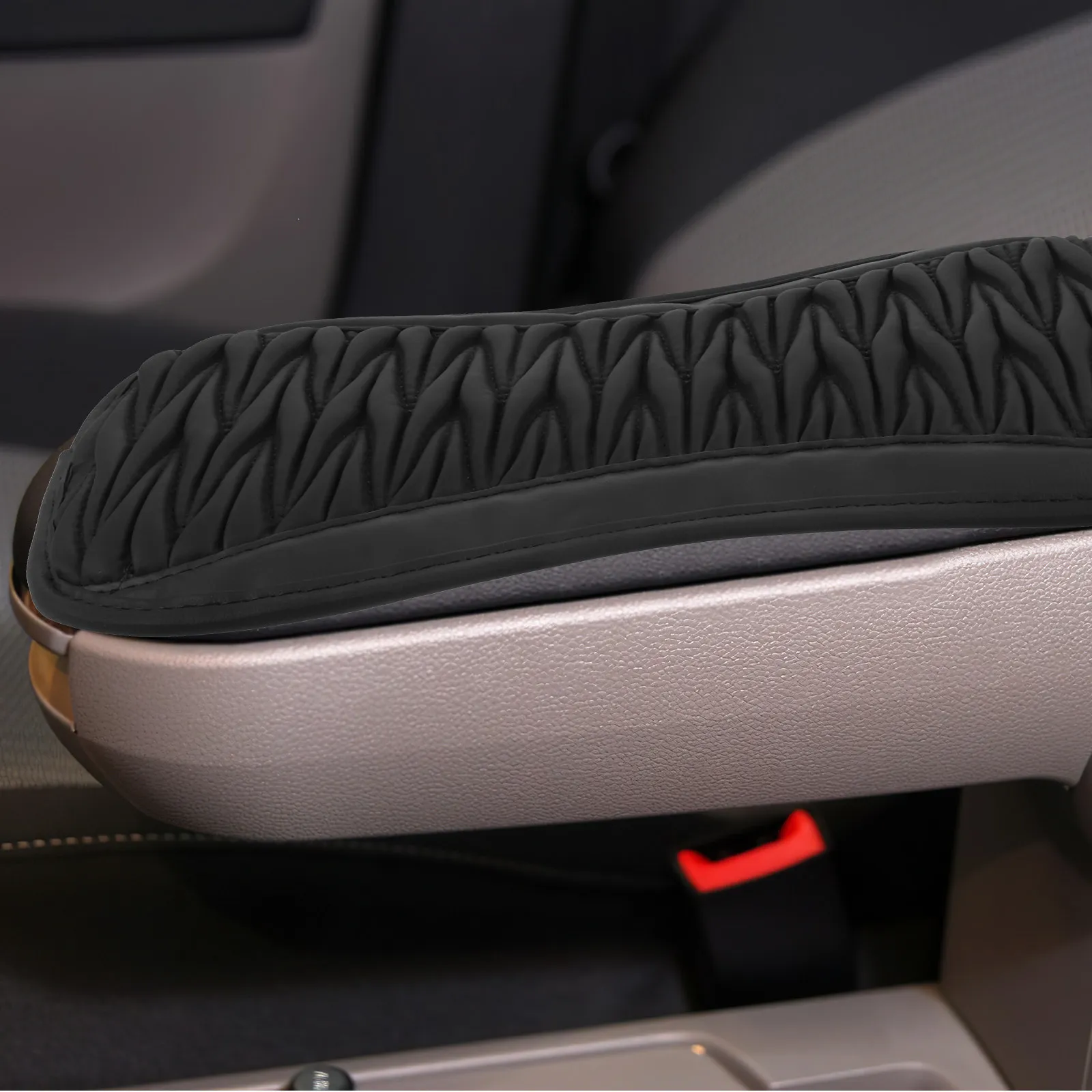 Car Armrest Pad Center Console Height Enhancement Pad Faux Universal Fit for Suv Sedan Truck Comfortable