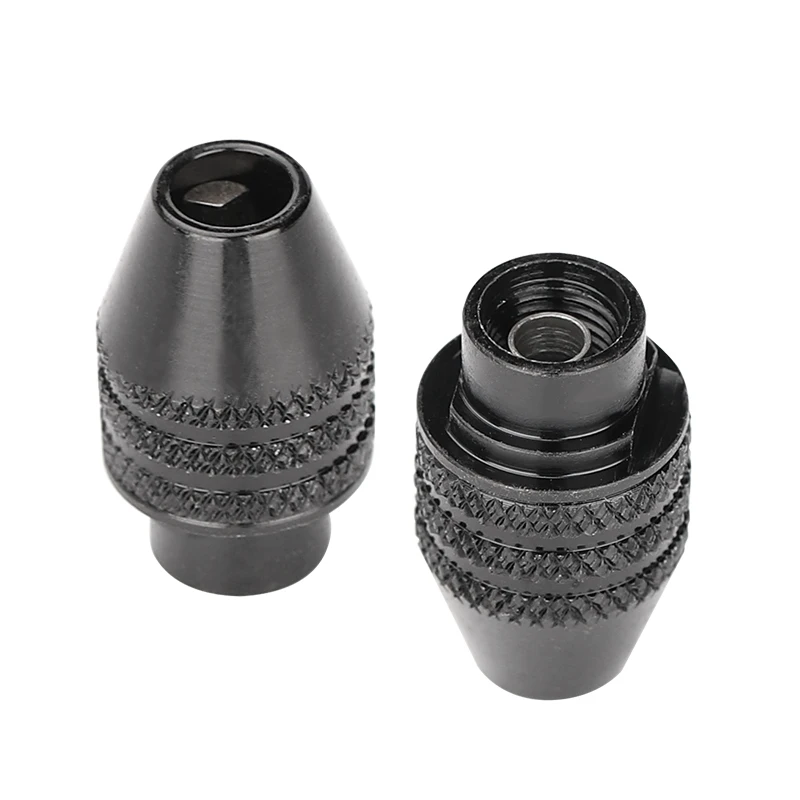 Mini Rotary Tool Keyless Chuck Lock Nut, 0.5-3mm Clamping Range, Long & Short Shank Design