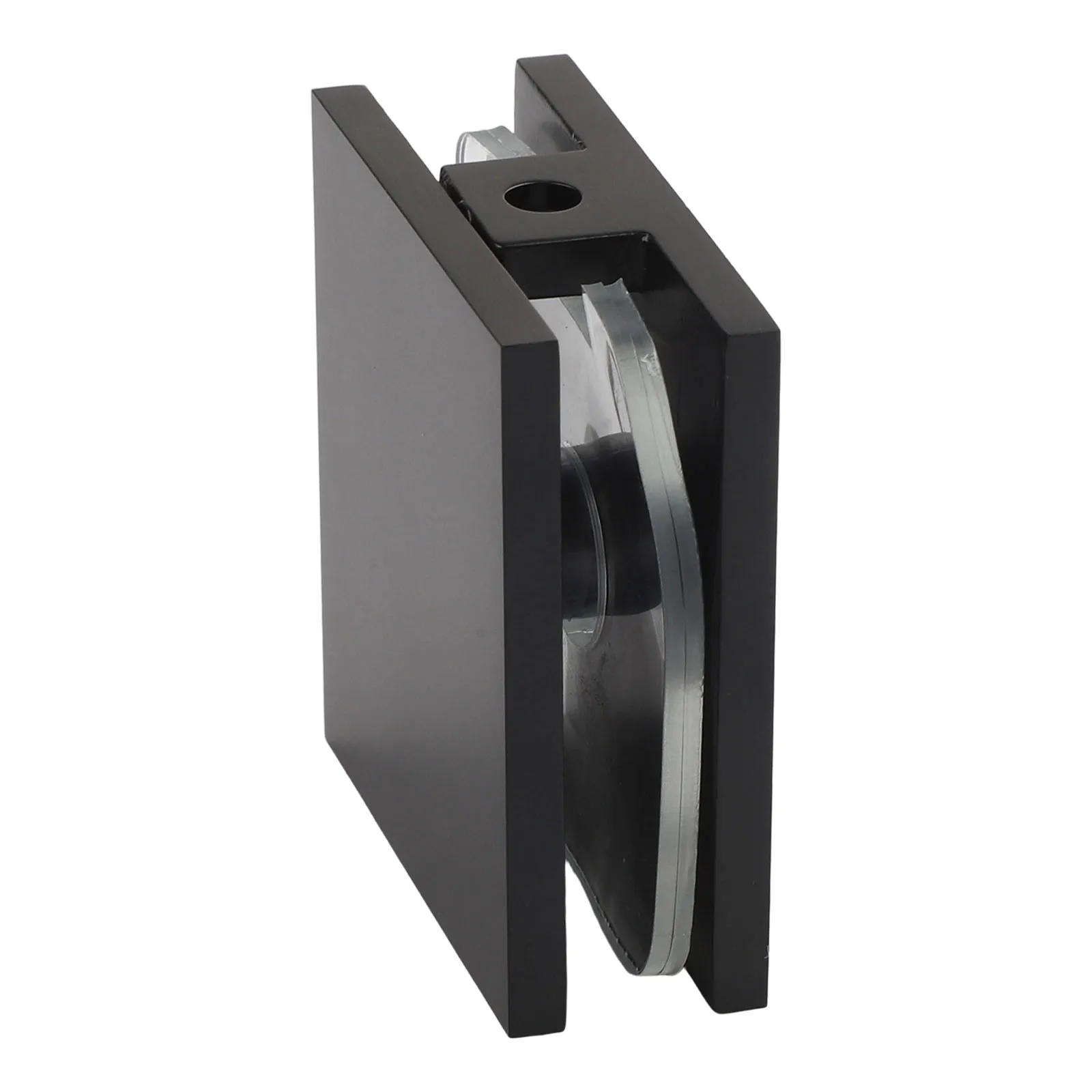 Easy Install Glass Clamp Hardware Square U-Clamp Bathroom Glass Fixing Rust Resistant Material Stylish Square Design