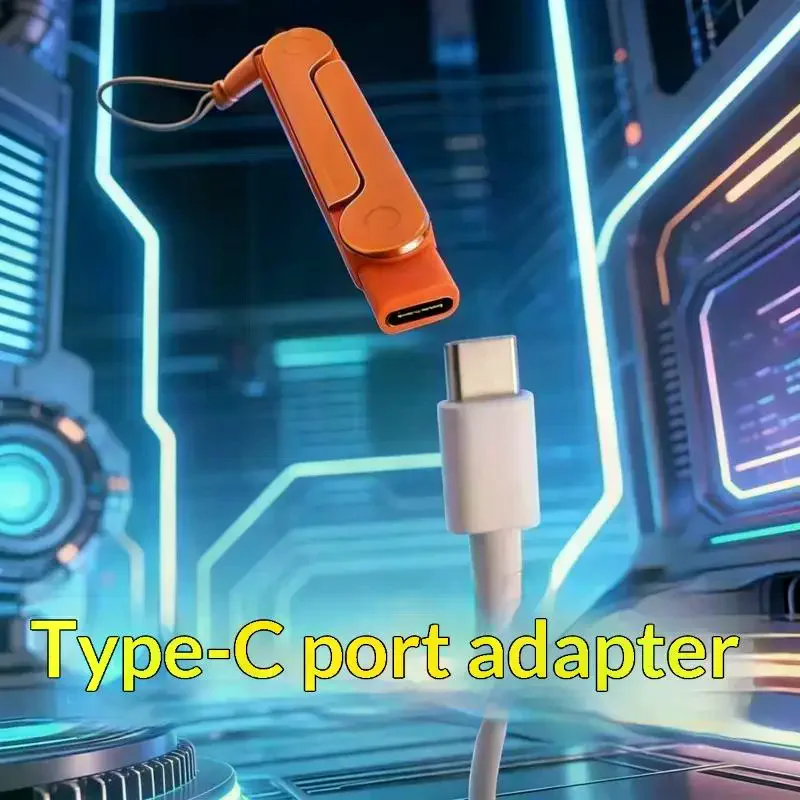 1/2/3pcs USB Type C Phone Charging Bracket Adapter Multi-function Foldable Converter 240W Fast Charging Converter With Holder