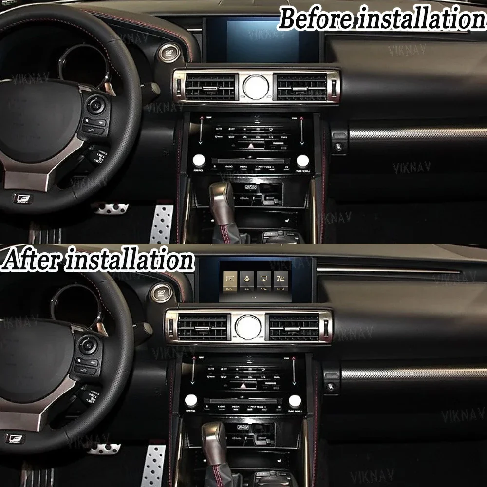 Viknav Linux Interface Box For Lexus IS 2013-2019 Wireless Apple CarPlay Android Auto Airplay Mirror Link Upgarde Mouse Joystick