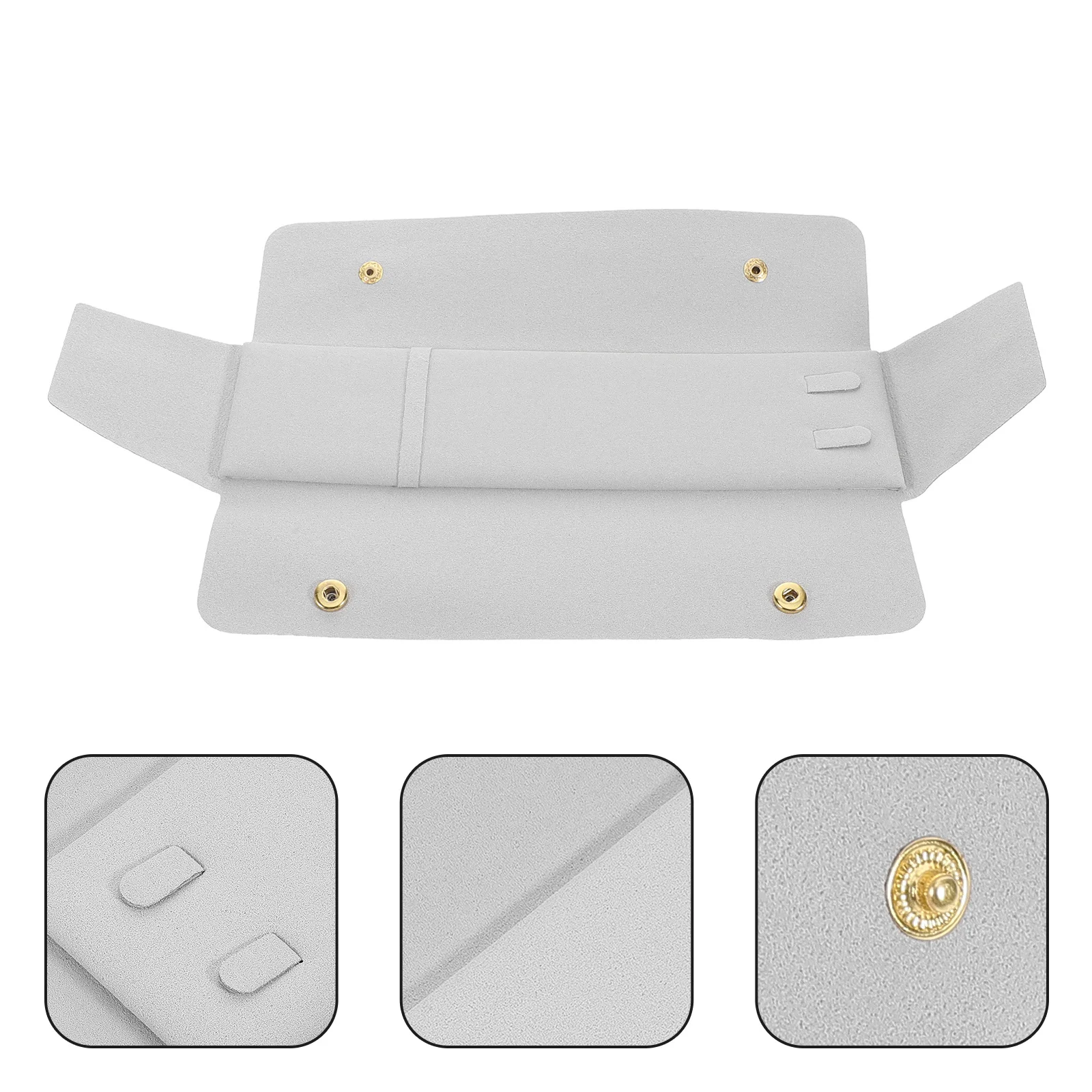 

Jewelry Pouch Soft Cloth Portable Organizer for Necklaces Pendants Travel Storage Holder Elegant Packaging Jewelry Shipping