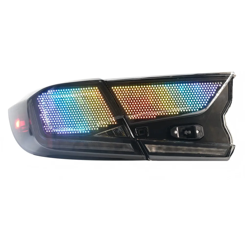 

APP Controlled LED Tail Lights for Honda Accord Gen 10th 18-22 with 37 Modes and Remote Off Feature Legal On-Road Tail Lamp