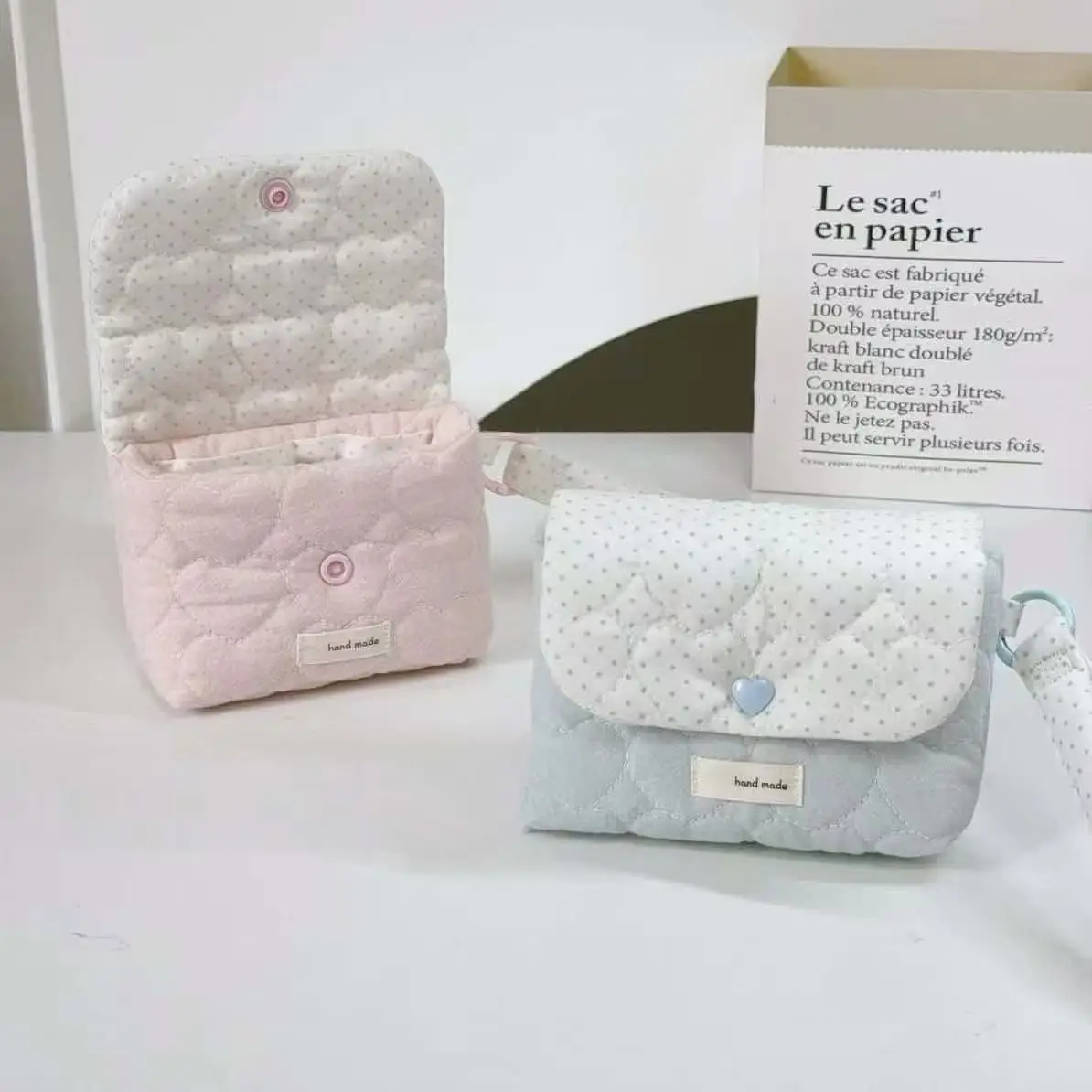 Ins Korean Pure Cotton Coin Purse Ccd Storage Bag Anti-fall and Anti-knock Portable Small and Cute Storage Bag Cute Gift 2026