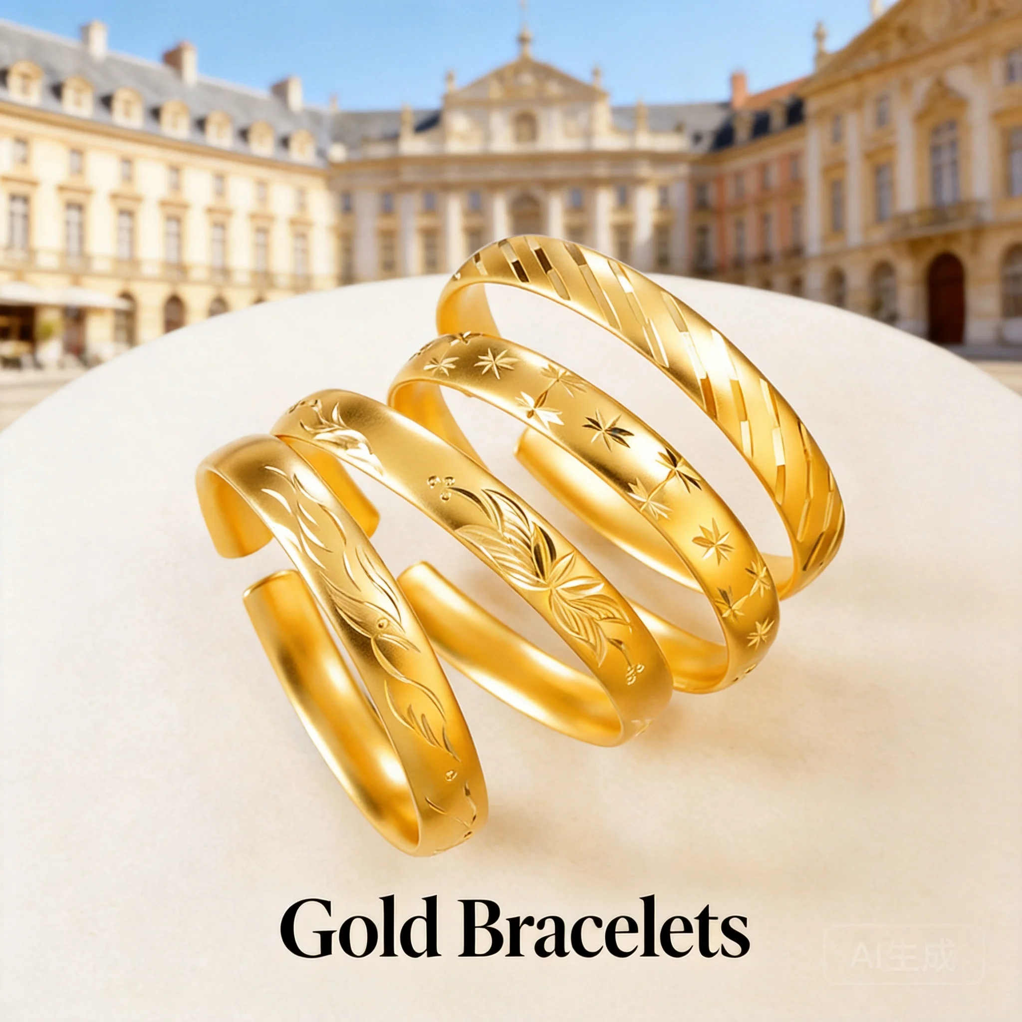 Women's Open Cuff Bangles Matte Vietnamese Sand Gold Star Dragon Phoenix Pattern For Daily Wear Party Jewelry Gift 2026 Wholesal