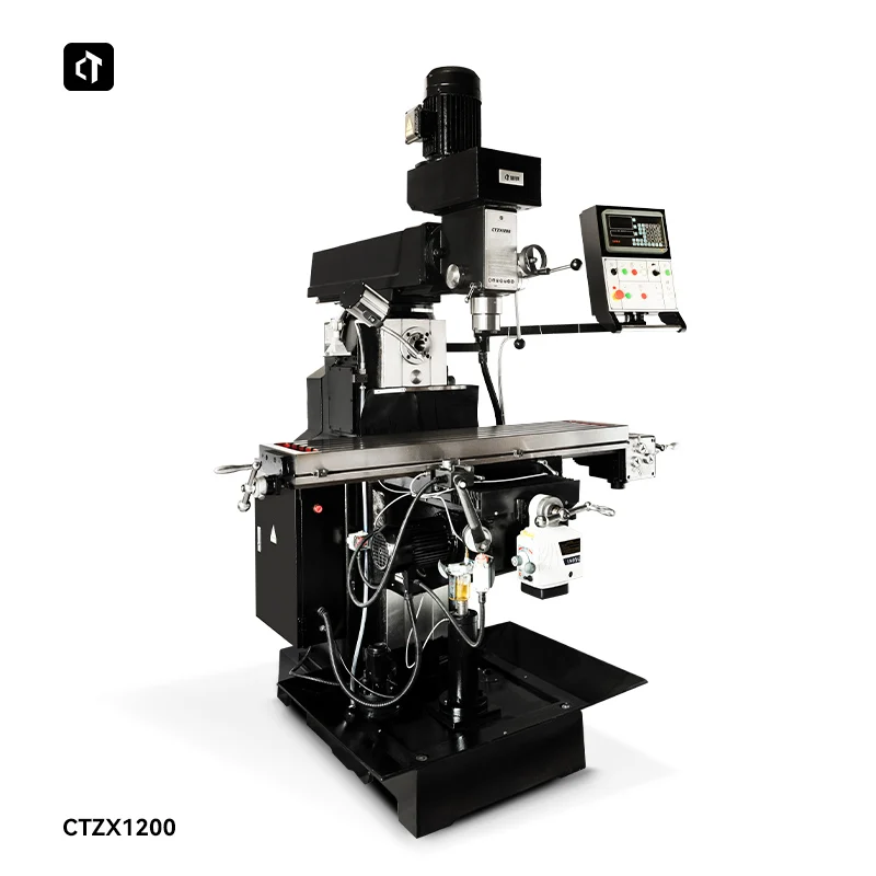 CTZX1200 Gear Drive Drill Mill Machine High Precision Vertical Horizontal Milling Machine with Auto Feed Digital Display