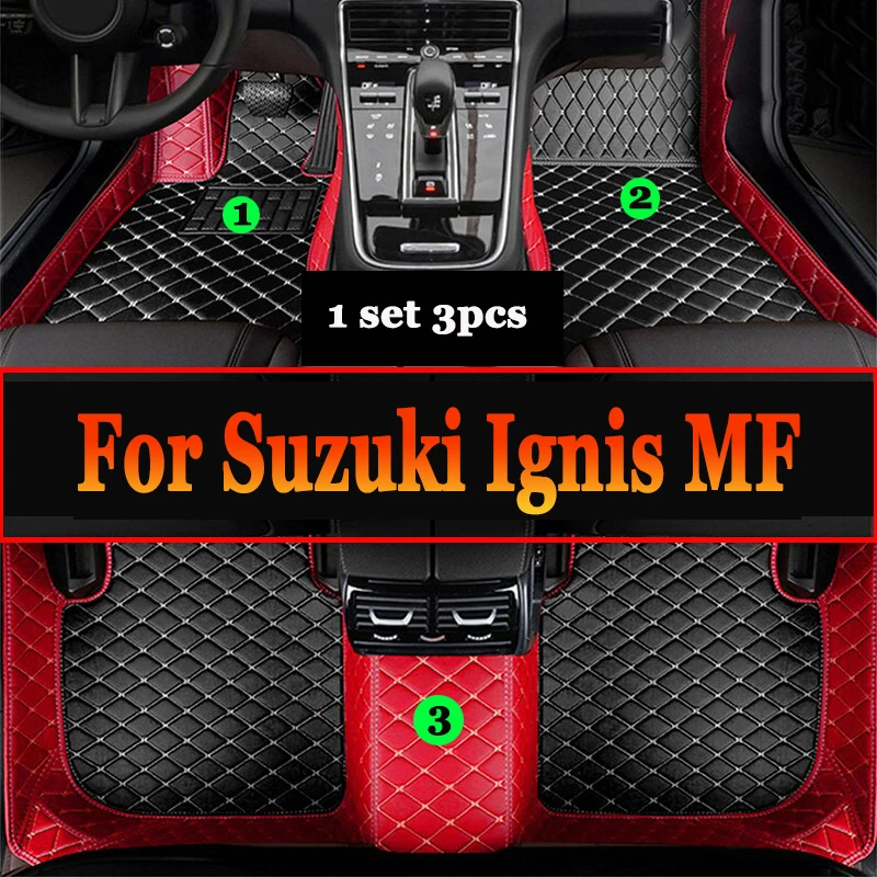 

Car Mats For Suzuki Ignis MF 2020 2021 2022 2023 Auto Leather Floor Mat Durable Rugs Carpets Pads Car Accessories Interior Parts