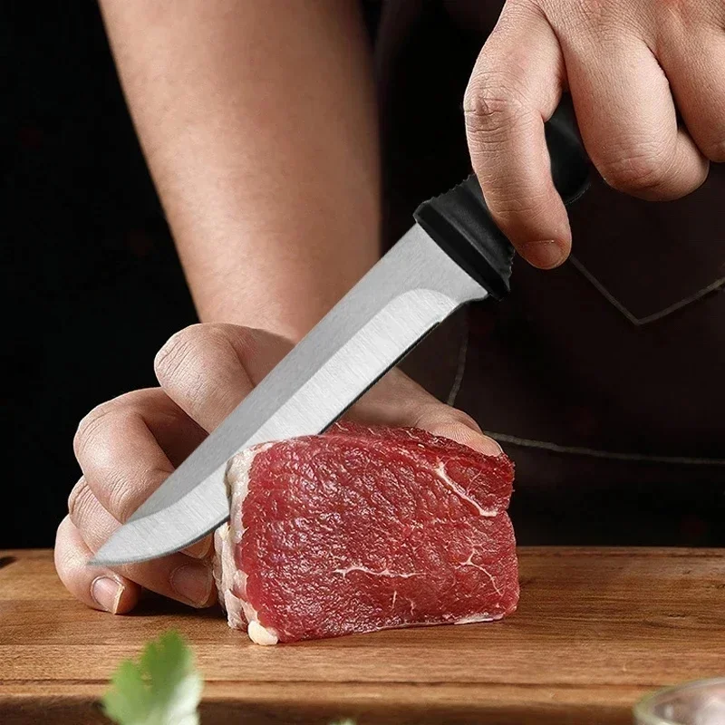 Stainless Steel Meat Cleaver Sharp Boning Knife Fishing Accessories Knife with Holster Multifunction Vegetable Fruit Knife - view 2