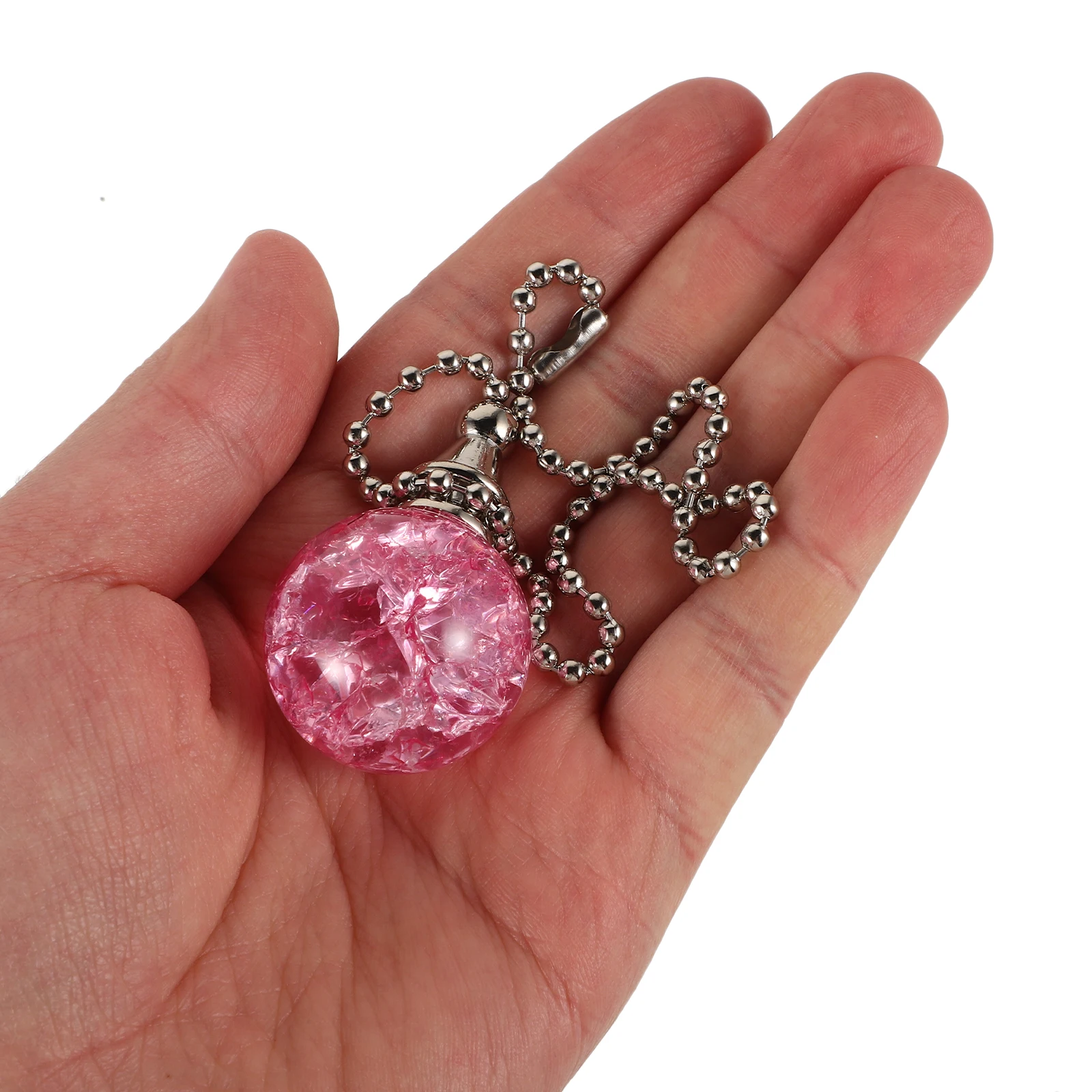 

Cracked Crystal Ball Pendant Extension for Ceiling Pull Extender Decorative Fan Pull Chain Beaded Replacement Cord