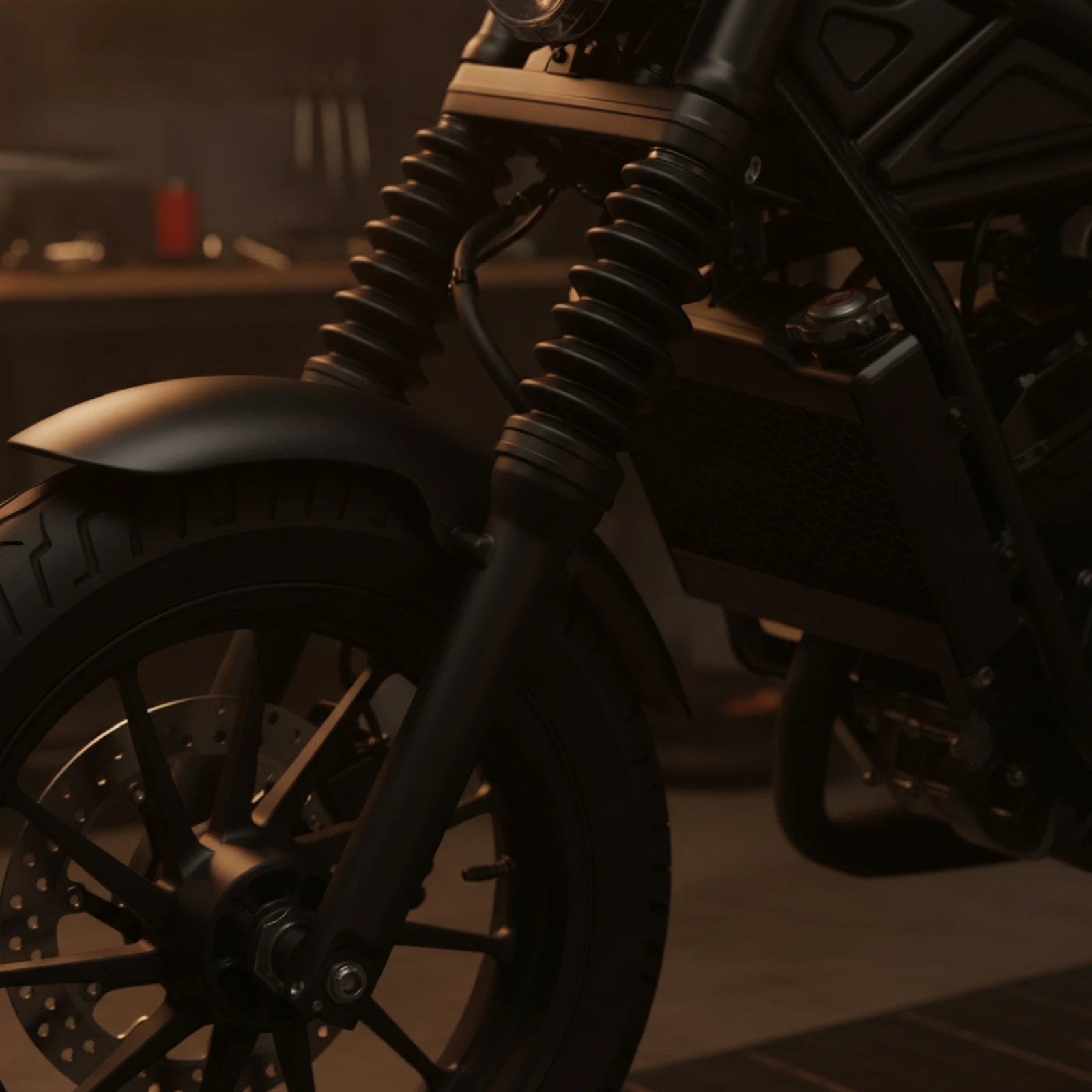 Motorcycle Front Fork Boot Shielded Fork Dust Boots with Clamps Gaiters Easy to Install High Elasticity for Motorcyclists