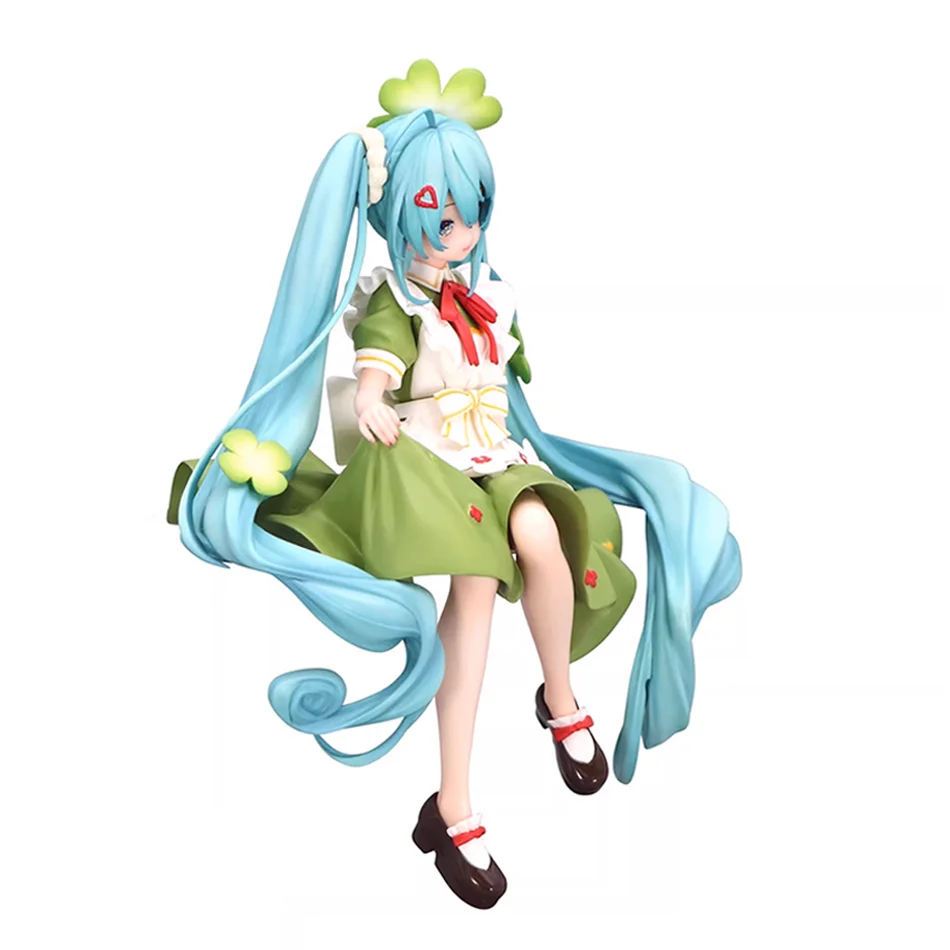 17 سنتيمتر أنيمي الشكل ميكو هاتسون ميكو المعكرونة سدادة محظوظ العشب الجنية عمل الشكل البلاستيكية جمع نموذج حلية اللعب الهدايا #6