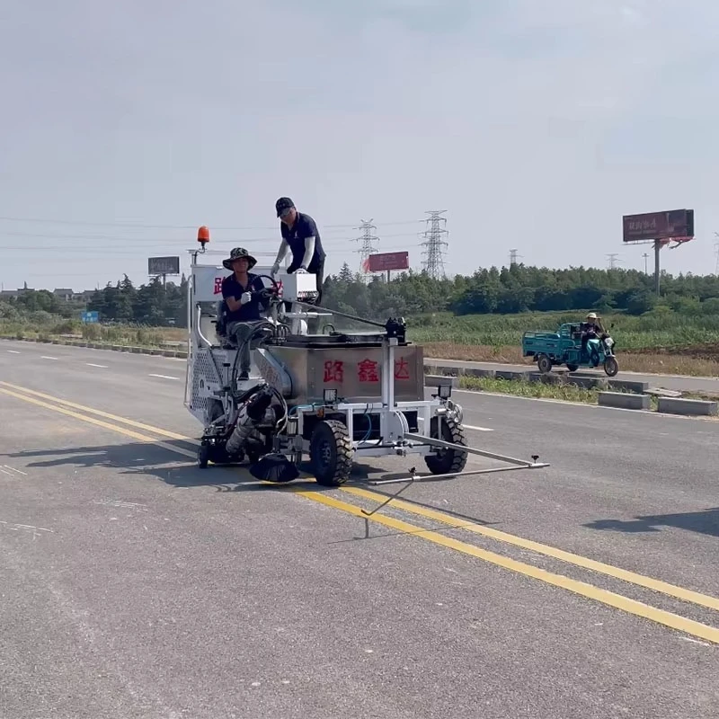 Professional Airless Cold Spray Road Line Marker Adjustable Width 100-450mm for Asphalt