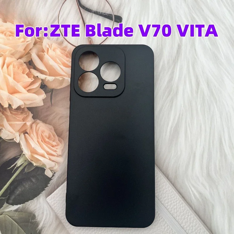 Fundas de teléfono a prueba de golpes para ZTE Blade V70 Vita, Funda trasera para ZTE V 70 Vita V70Vita, Funda negra esmerilada