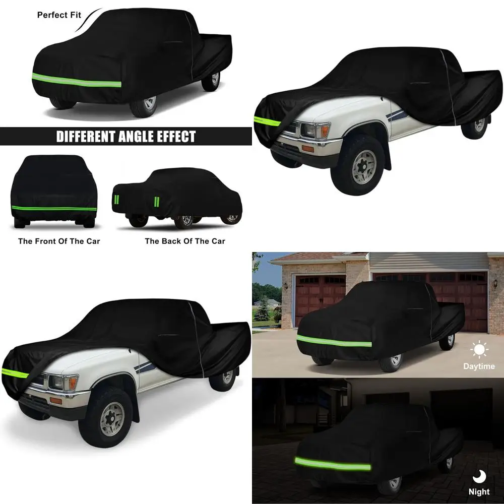 

Всепогодный водонепроницаемый чехол 300D для пикапа Toyota 1980-1995 годов выпуска с длинной платформой, с хлопковым вкладышем и дверцей на молнии