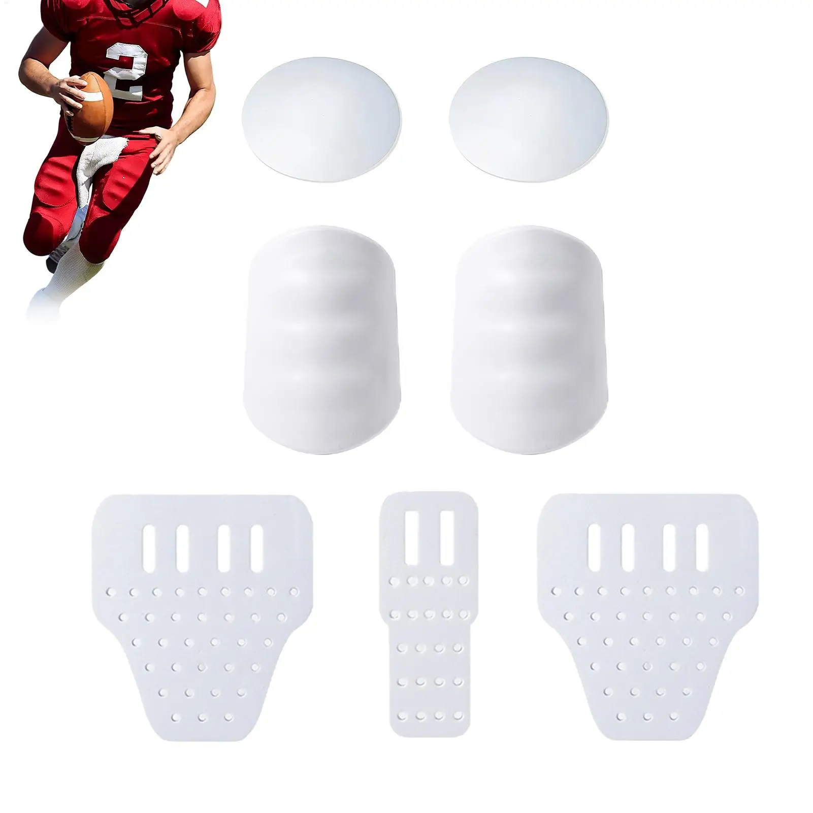 Balls Shin Pad 7 Pcs Football Training Guard Exercise Shock-Absorbing Protective Pad Equipment For Adult Kid Children Sporting