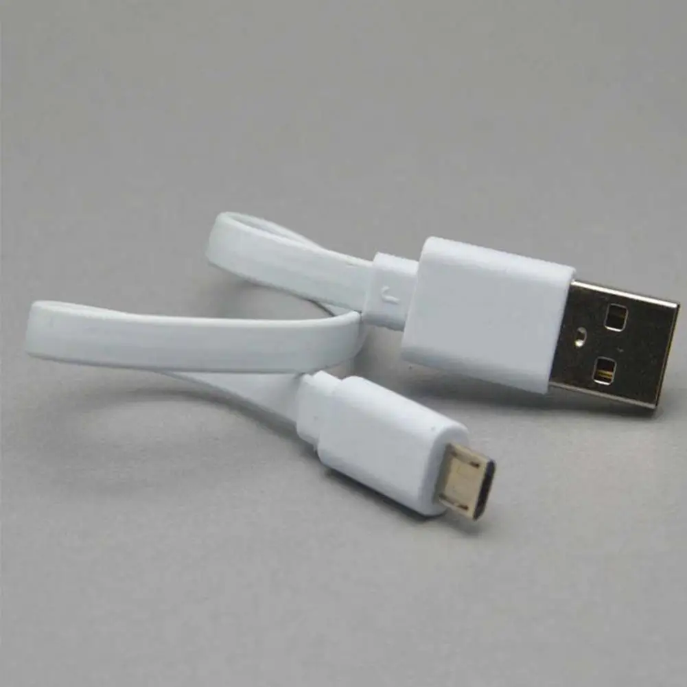 Charger Cable Ultra Short Stable Charging 20cm Flat Micro USB Cable Charging Line for Phone