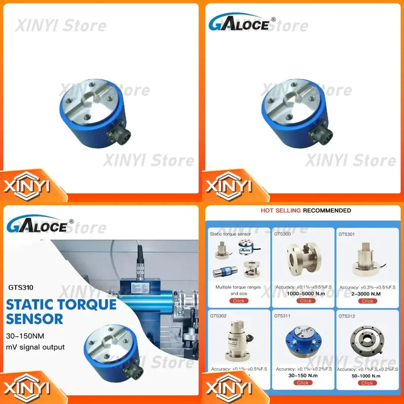 for GTS310 Keyway Connection Static Torque Sensor Tester for Measuring Static and Non-Continuous Rotating Torque Values