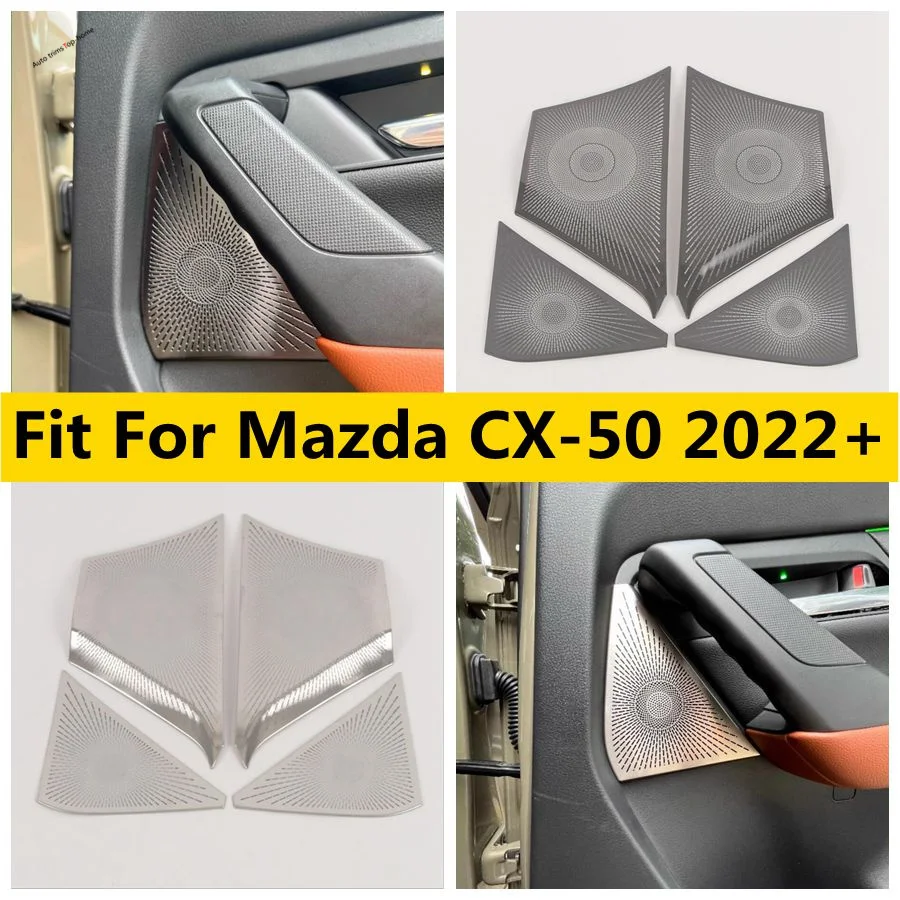 

Inner Door Stereo Speaker Audio Loudspeaker Sound Decoration Frame Cover Trim Fit For Mazda CX-50 2022 - 2024 Car Accessories