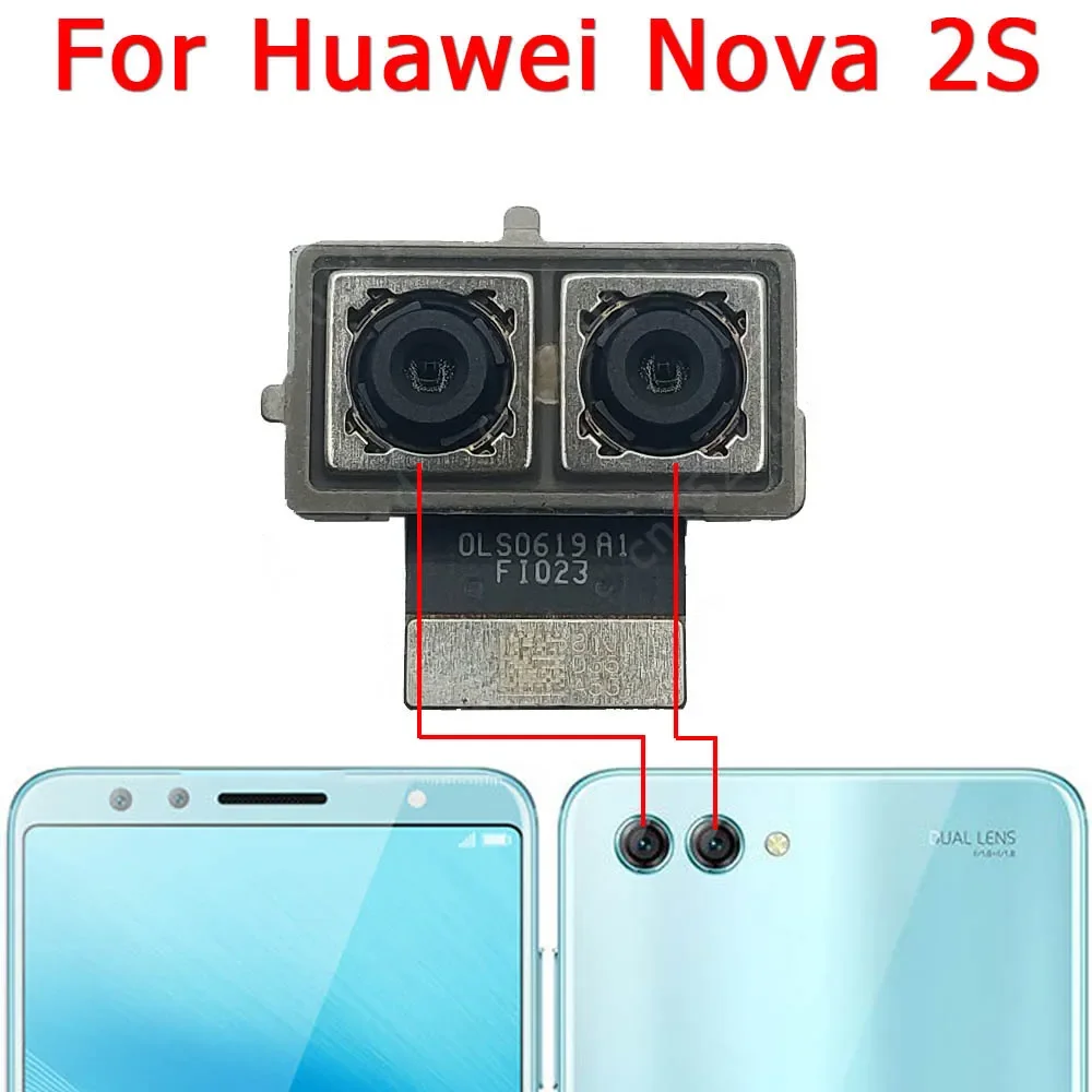 Rear Camera For Huawei Nova 2 2i 2S 3 3i 3E 4 4E 5T Back Camera Module Backside View Flex Replacement Spare Parts