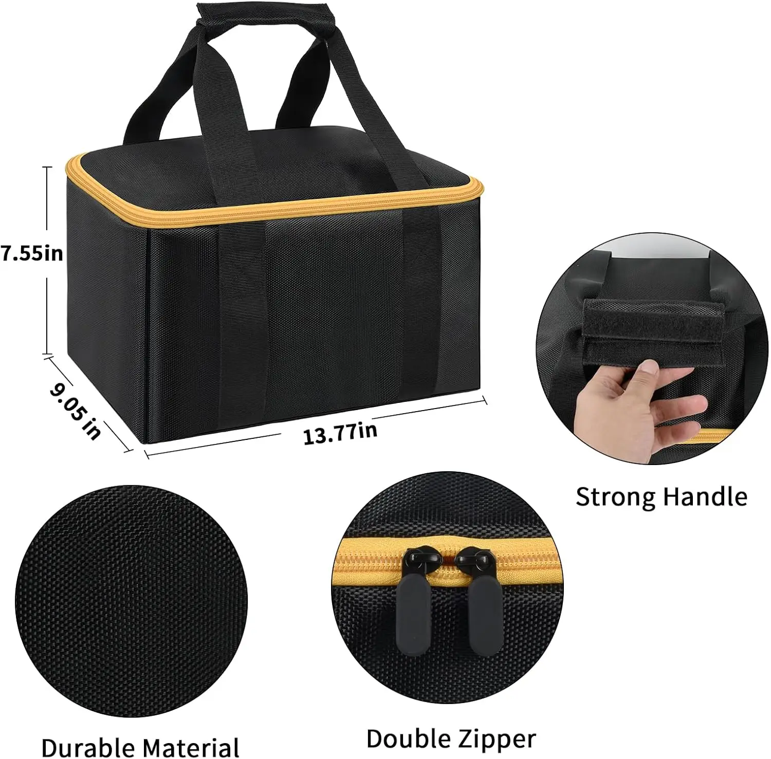 (SOLO CASO)Borsa compatibile con levigatrice a nastro DEWALT 20V MAX* (DCW220B), anche per Skil 7510-01 120 Volt/per WEN 6321 con filo da 7 A,