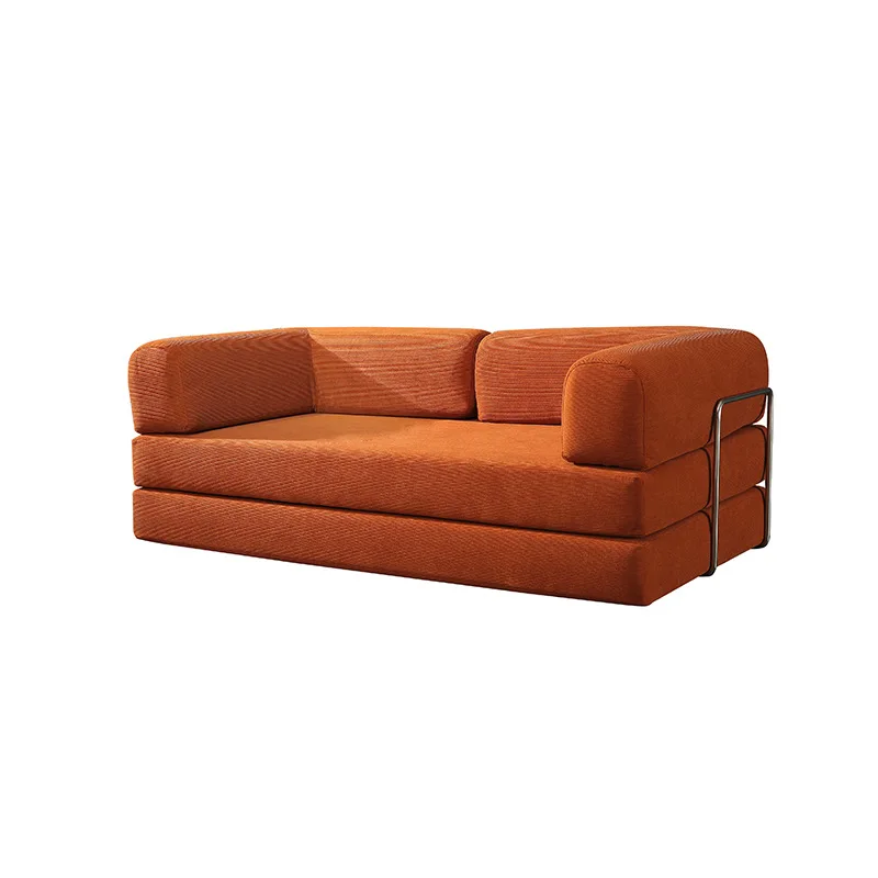 

# Modern Style Modular Sectional Compression Fabric Sofa Bed Set with Stainless Steel Legs