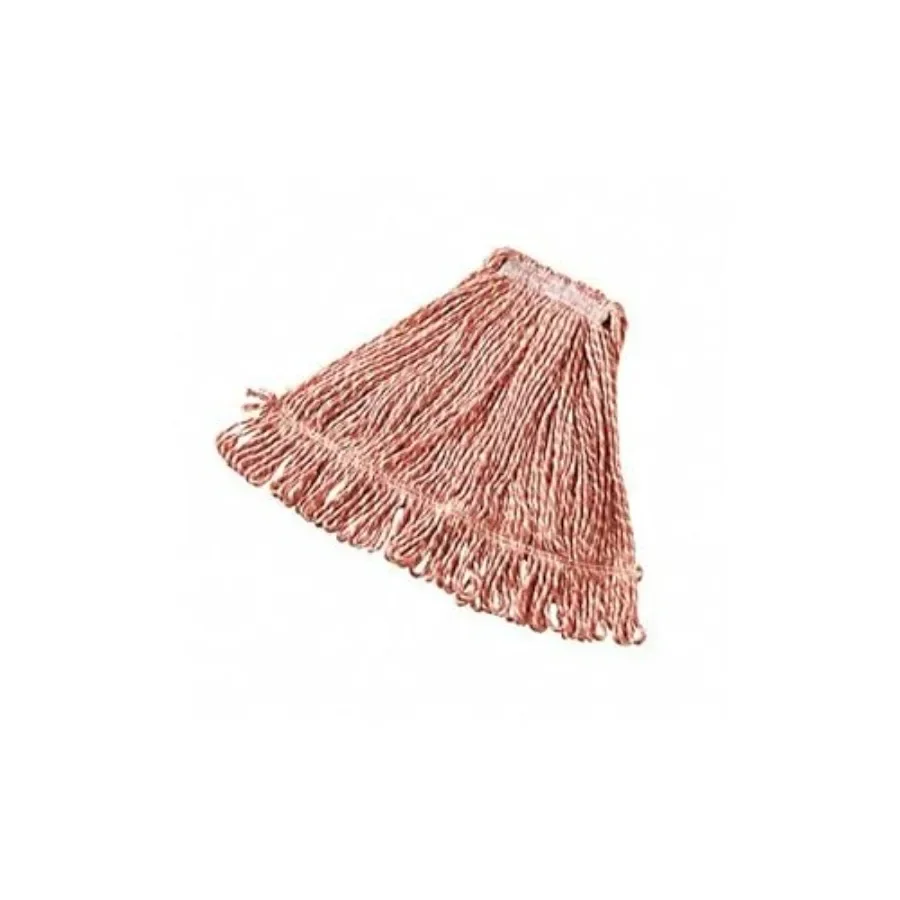 Cabezal de Repuesto para Mopa Super Stitch, Banda de 1 Pulgada, Mediano, Rojo, Mopa Industrial Resistente para Limpieza de Pisos en Oficinas/Escuelas
